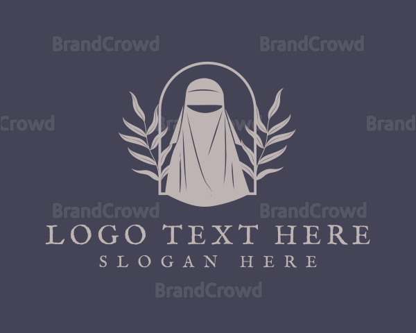 Organic Leaf Hijab Logo