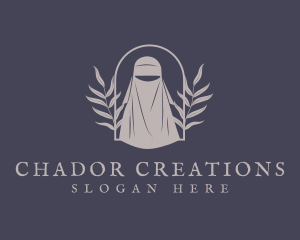 Chador - Organic Leaf Hijab logo design