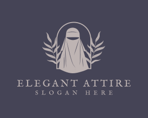 Attire - Organic Leaf Hijab logo design