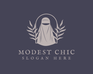 Hijab - Organic Leaf Hijab logo design