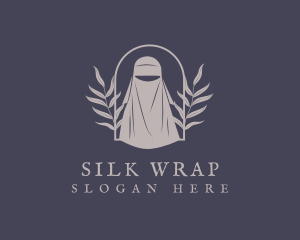 Headscarf - Organic Leaf Hijab logo design