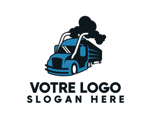 Trailer Truck Cargo  Logo