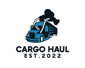 Trailer Truck Cargo  logo design