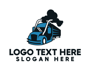 Trailer Truck Cargo  Logo