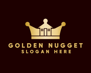 Golden House Crown logo design