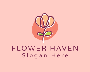 Rose Flower Spa logo design