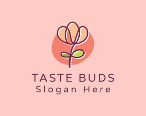 Rose Flower Spa logo design