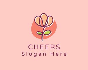 Treatment - Rose Flower Spa logo design
