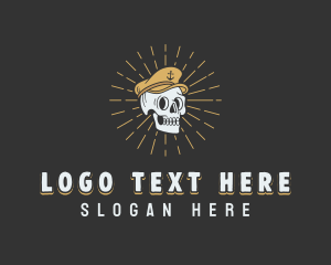 Skull - Naval Skull Captain logo design