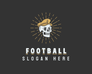 Naval Skull Captain Logo