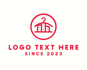 City - Red Hanger City logo design