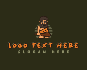 History - Primitive Prehistoric Caveman logo design