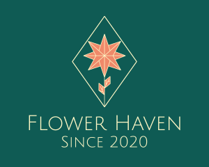 Stained Glass Flower logo design