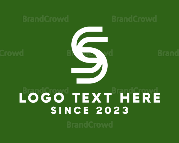 Modern Company Outline Letter S Logo