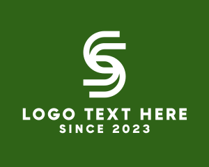 Typography - Modern Company Outline Letter S logo design