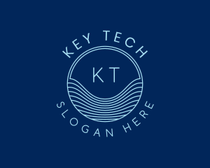 Tech Laboratory Waves logo design