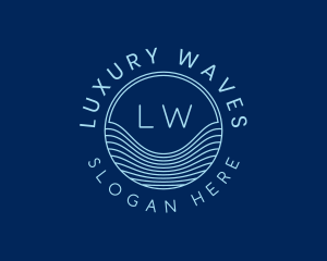 Tech Laboratory Waves logo design