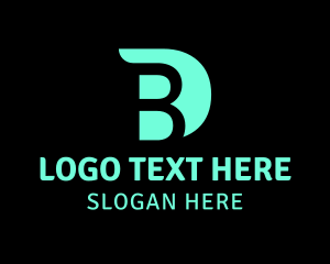Monogram - Minimalist Media Company Letter B logo design