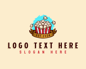 Food - Popcorn Snack Food logo design