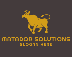 Matador - Bull Animal Bullfighting logo design