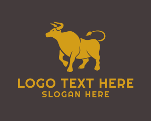 Bull Animal Bullfighting Logo