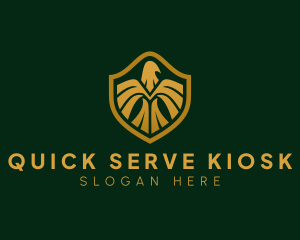 Military Eagle Shield logo design