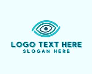 Eye-lens - Optic Linear Eye logo design