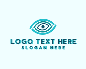 Optical - Optic Linear Eye logo design