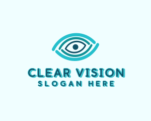 Optical - Optic Linear Eye logo design