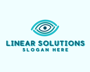 Linear - Optic Linear Eye logo design