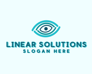 Optic Linear Eye logo design