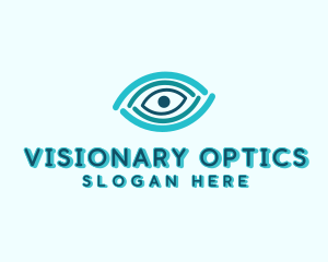 Optic Linear Eye logo design