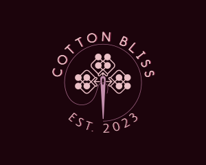 Cotton - Sewing Crochet Needlecraft logo design