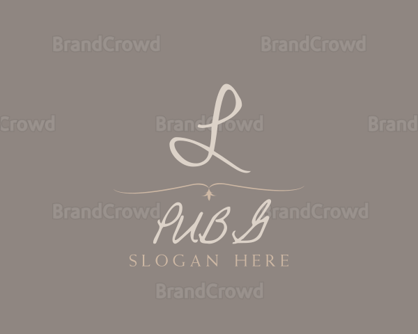 Elegant Cursive Calligraphy Logo