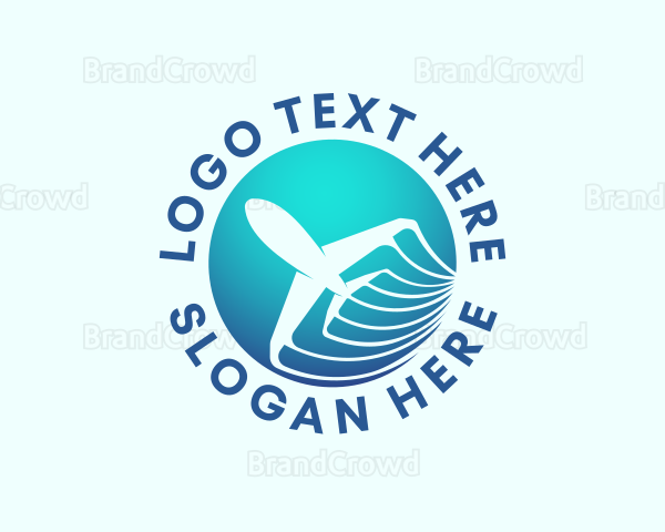 Travel Airplane Flight Logo