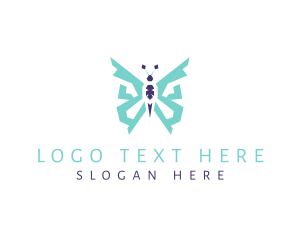 Charm - Crystal Butterfly Jewel logo design