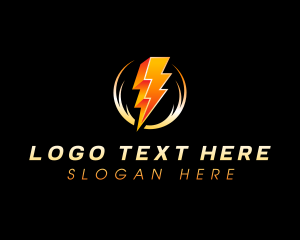 Turn Off - Electric Power Voltage logo design