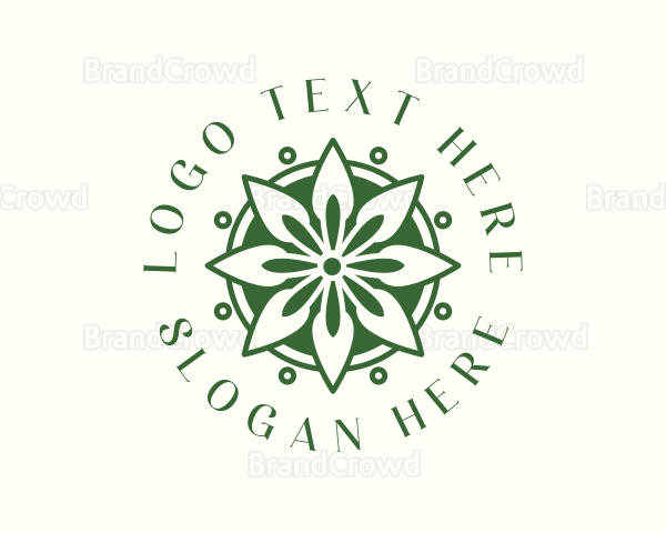 Floral Wellness Mandala Logo