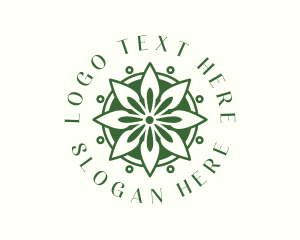Spa - Floral Wellness Mandala logo design