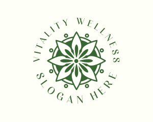 Floral Wellness Mandala logo design