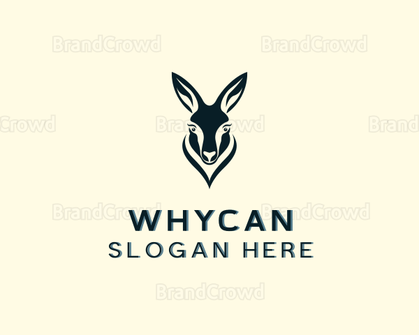 Wildlife Animal Kangaroo Logo