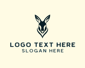 Safari - Wildlife Animal Kangaroo logo design