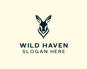 Wildlife Animal Kangaroo logo design