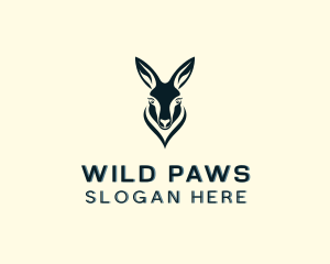 Wildlife Animal Kangaroo logo design