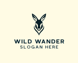 Wildlife Animal Kangaroo logo design