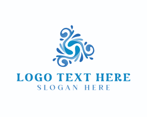 Ocean - Water Resort Wave logo design