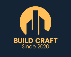 Skyscraper Tower Buildings logo design