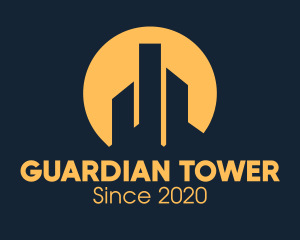 Skyscraper Tower Buildings logo design