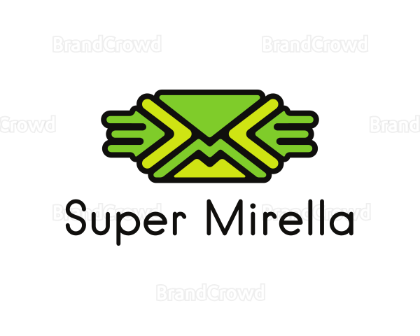 Green Mail Envelope Logo