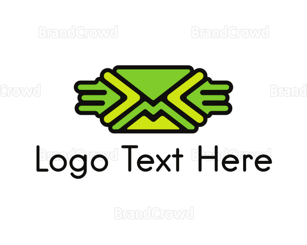 Green Mail Envelope Logo